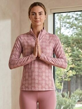adidas HEAT RDY L Golf quarter zip ultimate print